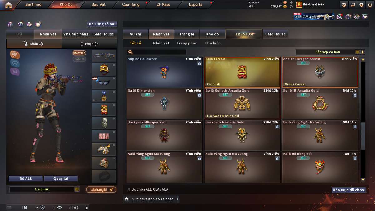 shop acc cf uy tin gia re